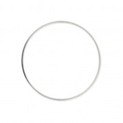 Element for beadweaving round 40 mm rhodium