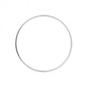 Element for beadweaving round 40 mm rhodium