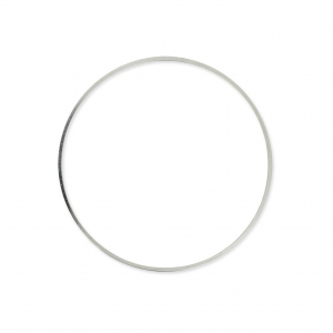 Element for beadweaving round 40 mm rhodium