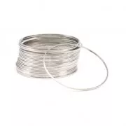 Element for beadweaving round 40 mm rhodium