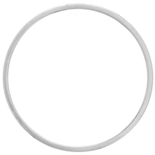 Spacer for beadweaving round 25 mm - Silver tone x1