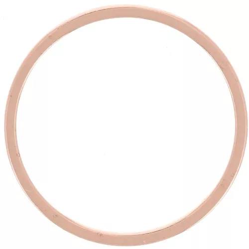 Element for beadweaving round 20 mm - Doré rose x1