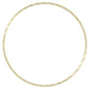 Element for beadweaving round fancy 35 mm nude brass x1