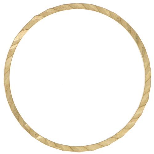Spacer for beadweaving round fancy 25 mm nude brass