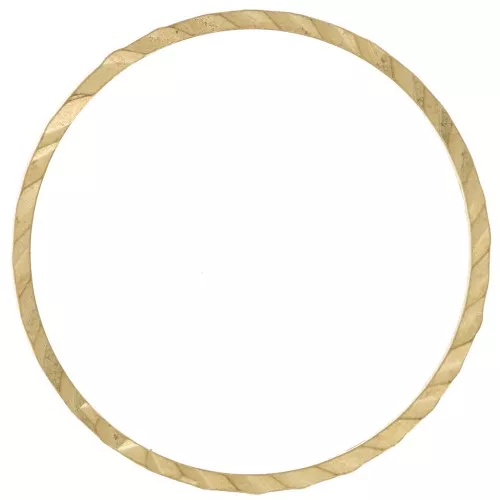 Spacer for beadweaving round fancy 25 mm nude brass