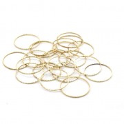 Spacer  for beadweaving round fancy 25 mm nude brass