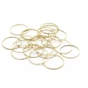 Spacer for beadweaving round fancy 25 mm nude brass