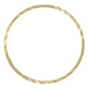 Spacer  for beadweaving round fancy 16 mm nude brass x1