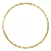 Spacer  for beadweaving round fancy 16 mm nude brass x1