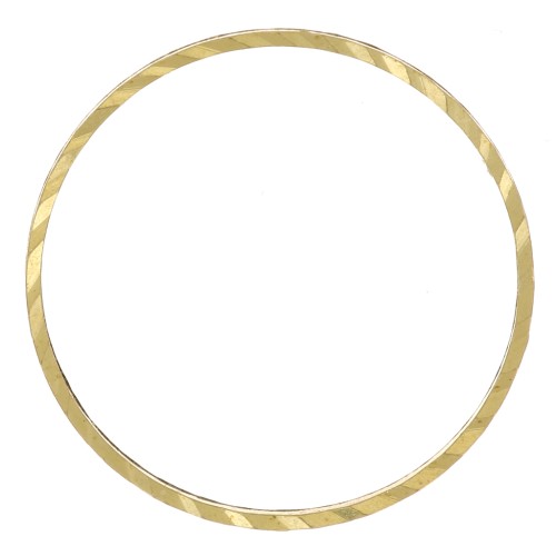 Spacer for beadweaving round fancy 16 mm nude brass x1