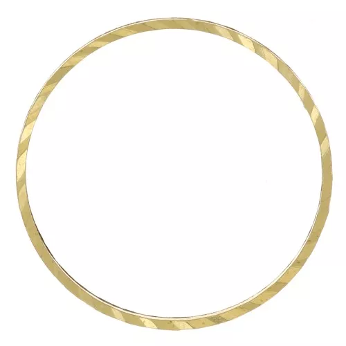 Spacer for beadweaving round fancy 16 mm nude brass x1