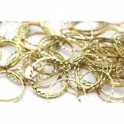 Spacer  for beadweaving round fancy 16 mm nude brass x1