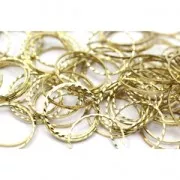 Spacer for beadweaving round fancy 16 mm nude brass x1