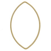 Spacer  for beadweaving navette fancy 21x13 mm nude brass|raw }}