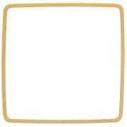 Spacer  for beadweaving square 25 mm nude brass x1|raw }}