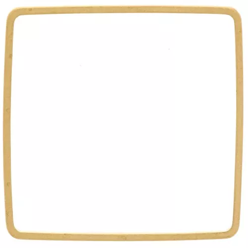 Spacer for beadweaving square 25 mm nude brass x1