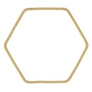 Spacer  for beadweaving hexagone 21x19 mm nude brass x1