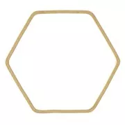 Spacer  for beadweaving hexagone 21x19 mm nude brass x1