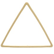 Spacer  for beadweaving triangle 16x18 mm nude brass