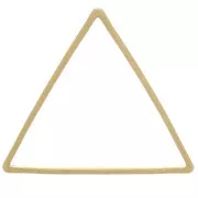 Spacer  for beadweaving triangle 16x18 mm nude brass
