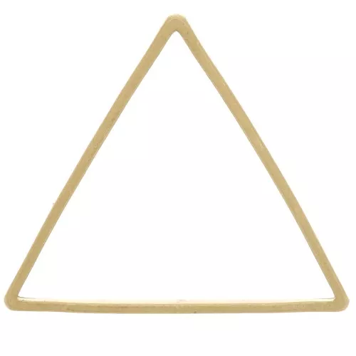 Spacer for beadweaving triangle 16x18 mm nude brass