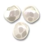 Faceted 4 mm Crystal Pearl Snow x50