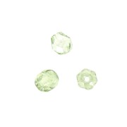 Facets 4 mm Crystal Mint Luster x50