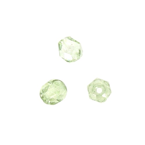 Facets 4 mm Crystal Mint Luster x50
