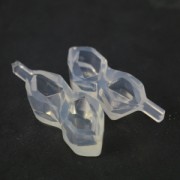 Silicone mold to realize 2 resin pendants 23.7x13.8x11.8mm Gemme
