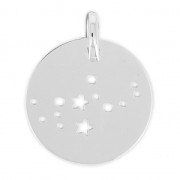 Constellation pendant Virgo - 18 mm Sterling Silver 925 x1|raw }}