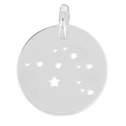 Constellation pendant Aquarius - 18 mm Sterling Silver 925 x1