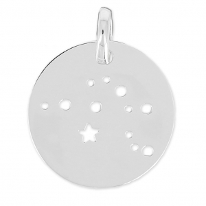 Constellation pendant Aquarius - 18 mm Sterling Silver 925 x1