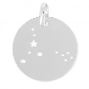 Constellation pendant Pisces - 18 mm Sterling Silver 925 x1|raw }}