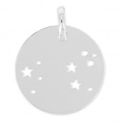 Constellation pendant Leo - 18 mm 925 Silver  x1|raw }}