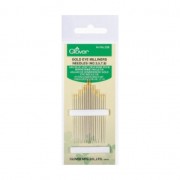 Clover gold eye milliners needles n°3/5/7/9 x16|raw }}