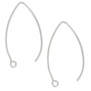 Earwires 40mm Stainless Steel x2|raw }}