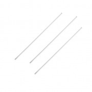 Stainless steel Silver Head pin 65x0.7x1.6mm x10