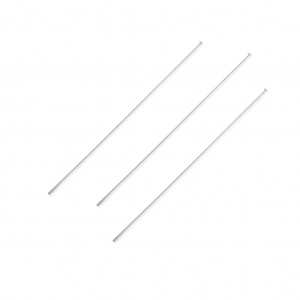 Stainless steel Silver Head pin 65x0.7x1.6mm x10
