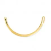 Half bracelet to personalize with hook for 1mm cord fine Gold plated