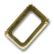 Cabochon setting PureCrystal 4627 27x18,5mm gold-colored|raw }}