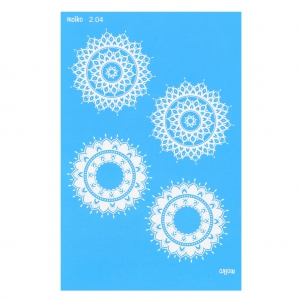 Silk Screen Moiko 74x105 mm - Mandala Design 2.04