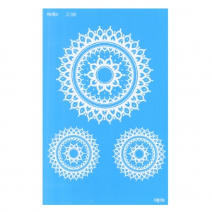Silk Screen Moiko 74x105 mm - Mandala Design  2.08