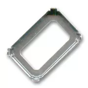 Cabochon setting PureCrystal 4627 27x18,5mm Old silver-colored