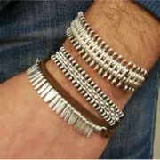 2 rings metal spacer 12 mm for lace of 1.5 mm Fine Antique silver plating