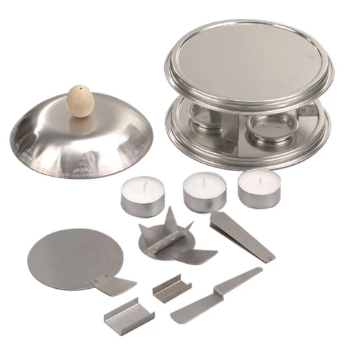 Firing set for overglaze powders