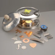 Firing set for overglaze powders