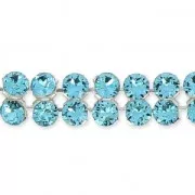 PureCrystal Crystal Mesh 40001 2 rows 5.3mm Aquamarine x5cm