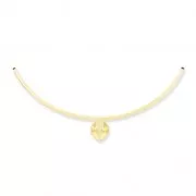 Setting tubes pendant 4320 18x13 fine Gold plated x1