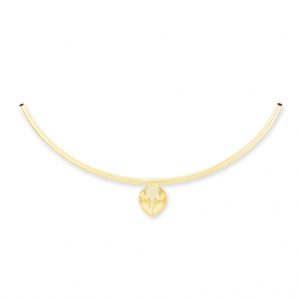 Setting tubes pendant 4320 18x13 fine Gold plated x1