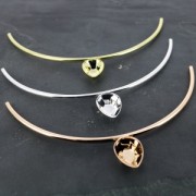 Setting tubes pendant 4320 18x13 fine Gold plated x1